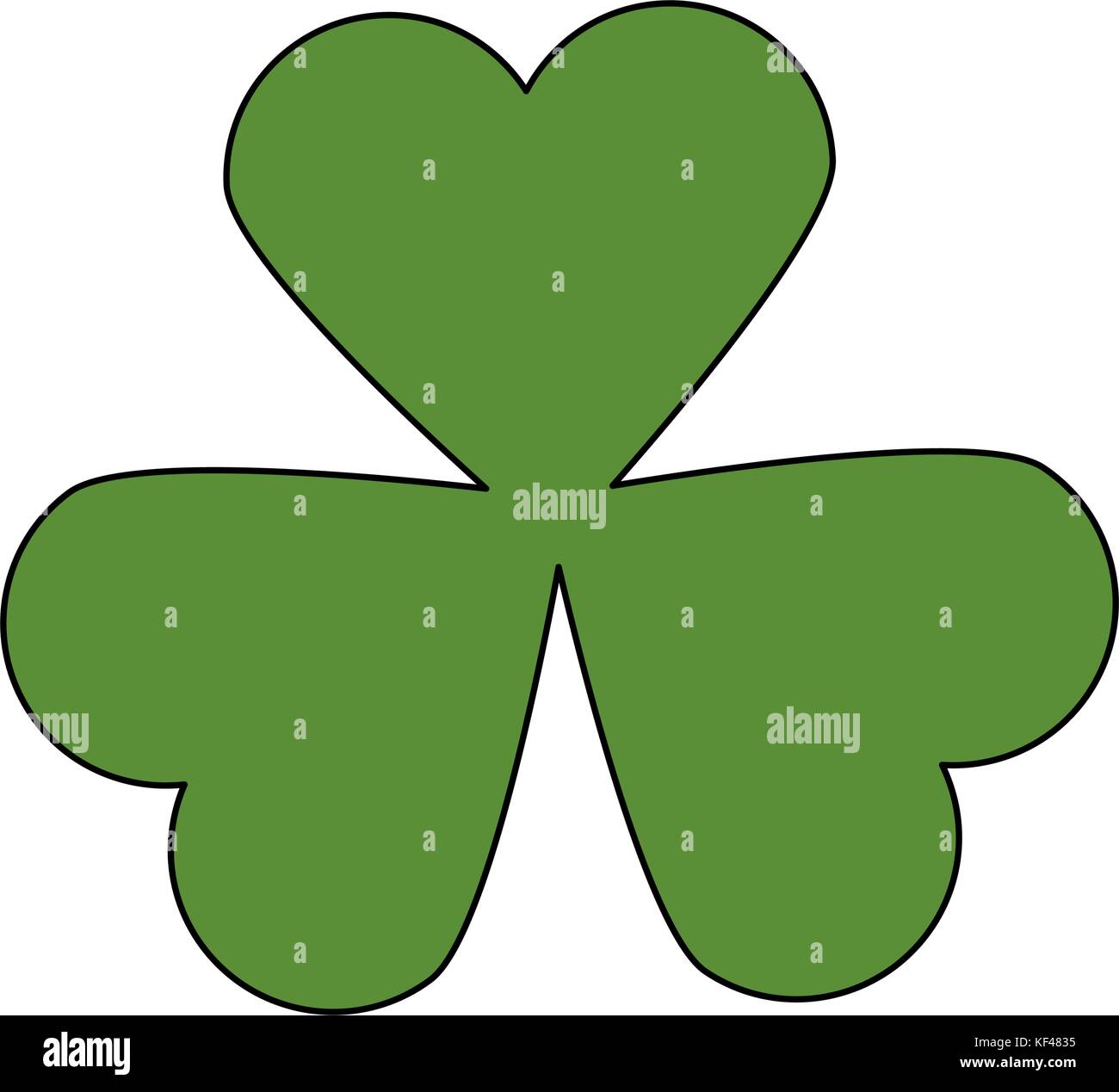 leaf clover plant icon Stock Vector Image & Art - Alamy