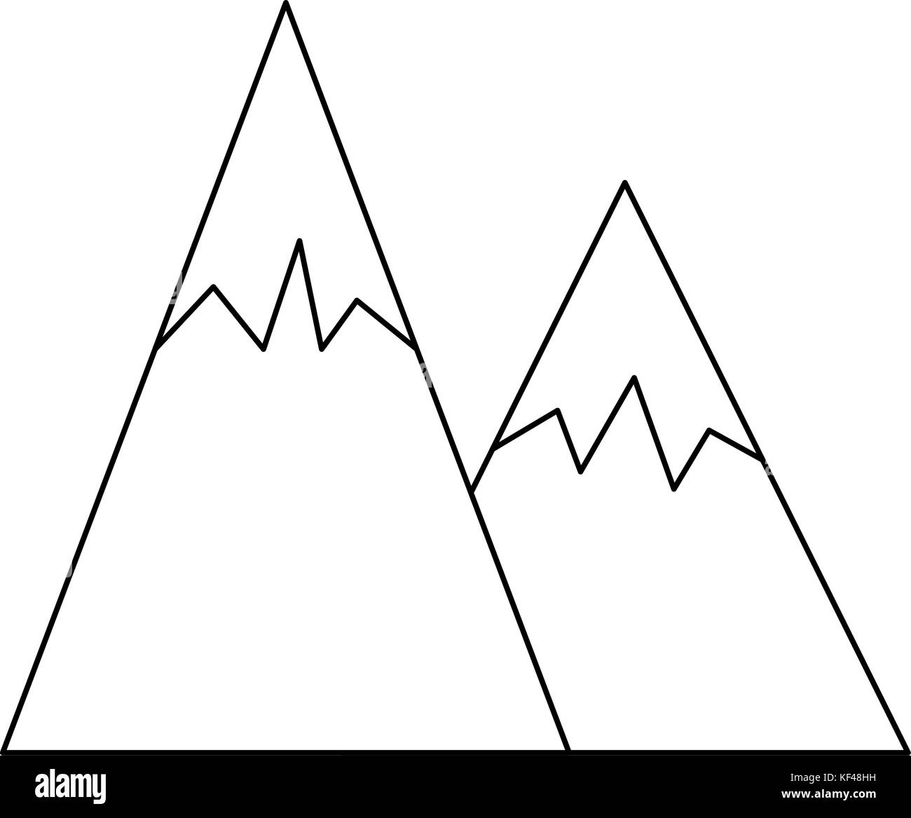 Mountain landform Stock Vector Images - Alamy
