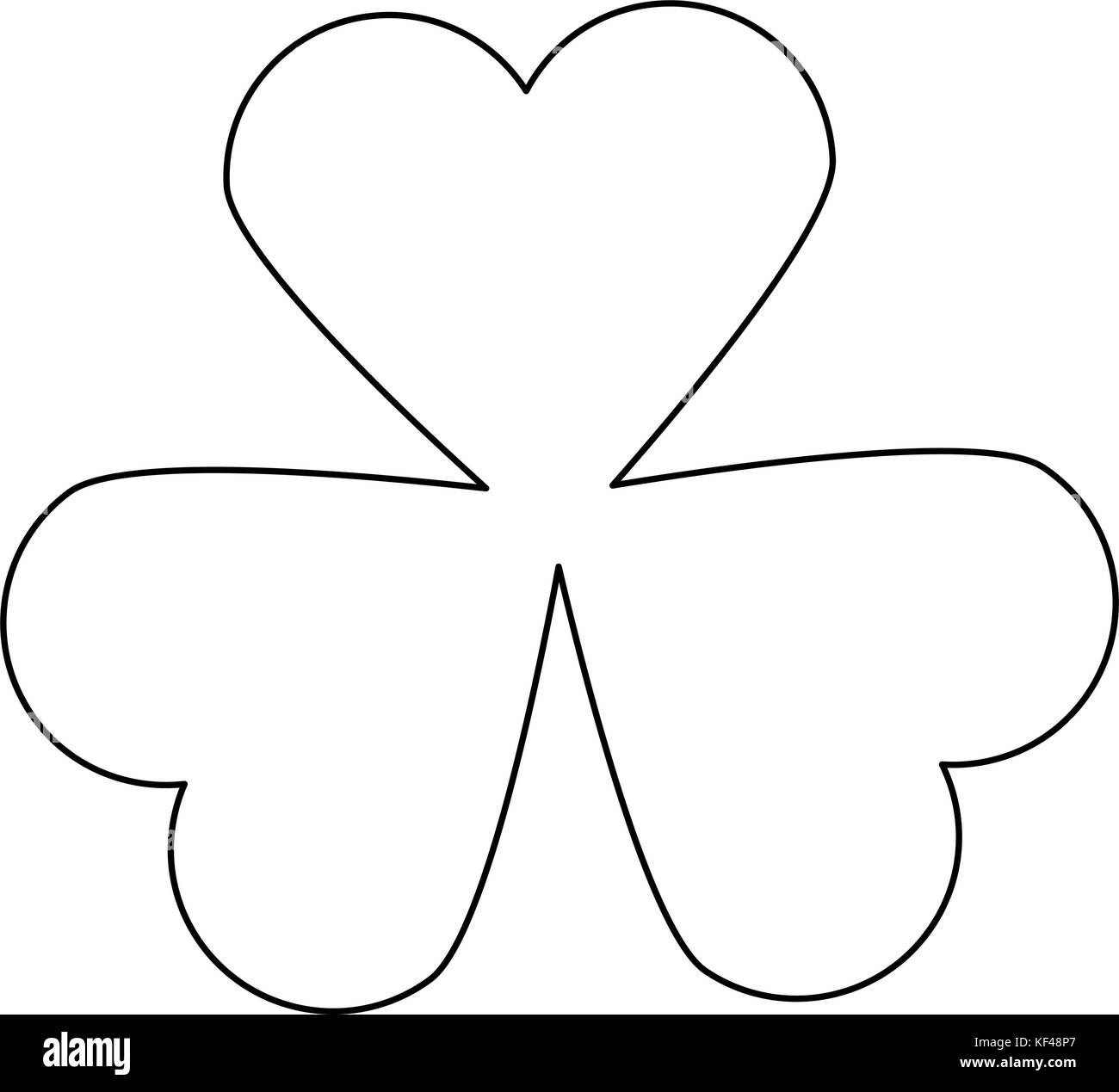 leaf clover plant icon Stock Vector Image & Art - Alamy