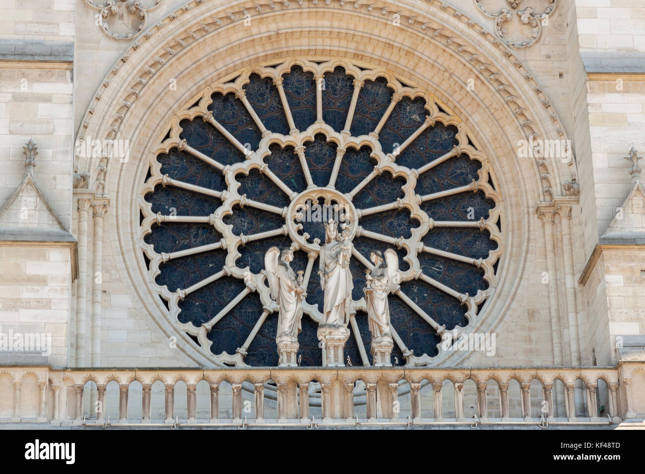 Cathedral Notre Dame - Paris, France. Stock Photo