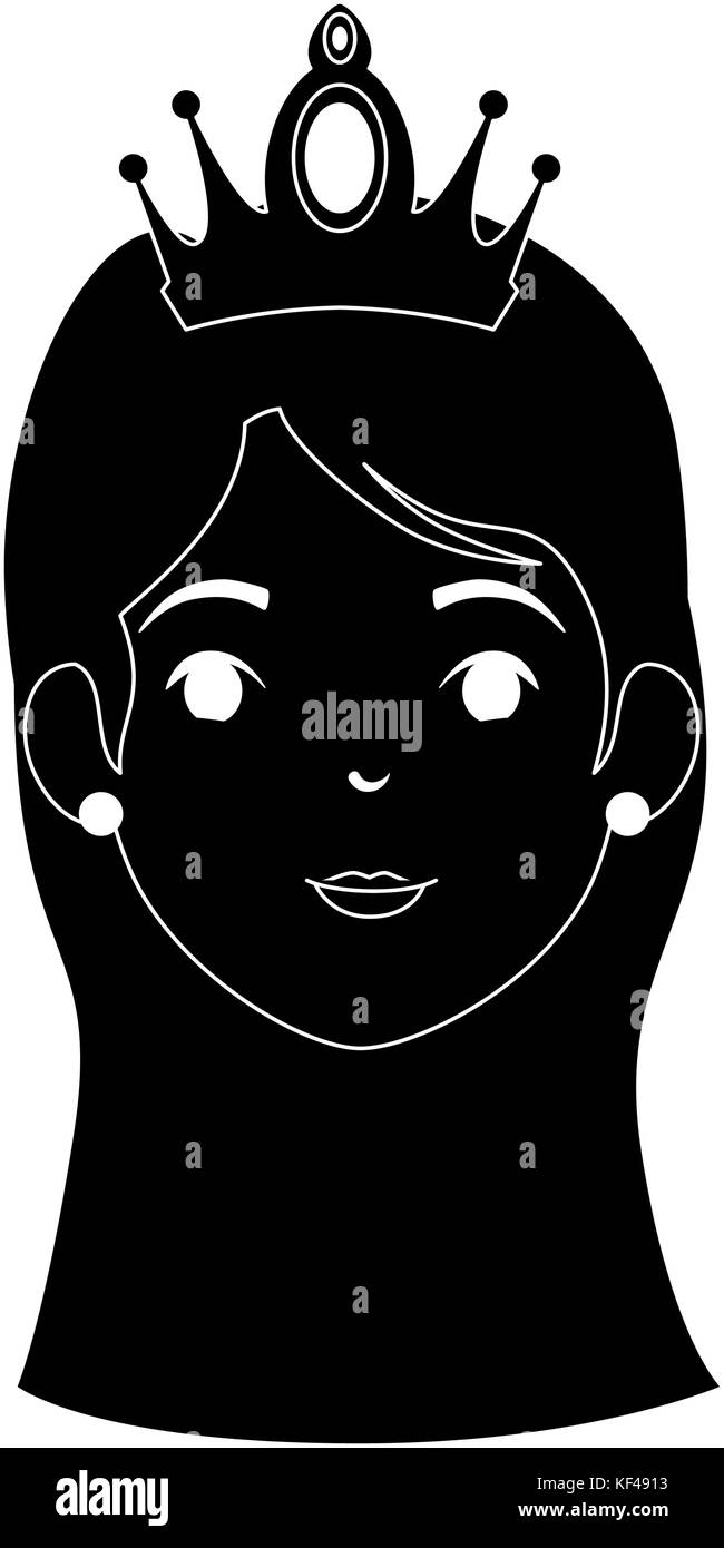 cute fantasy princess head character Stock Vector Image & Art - Alamy