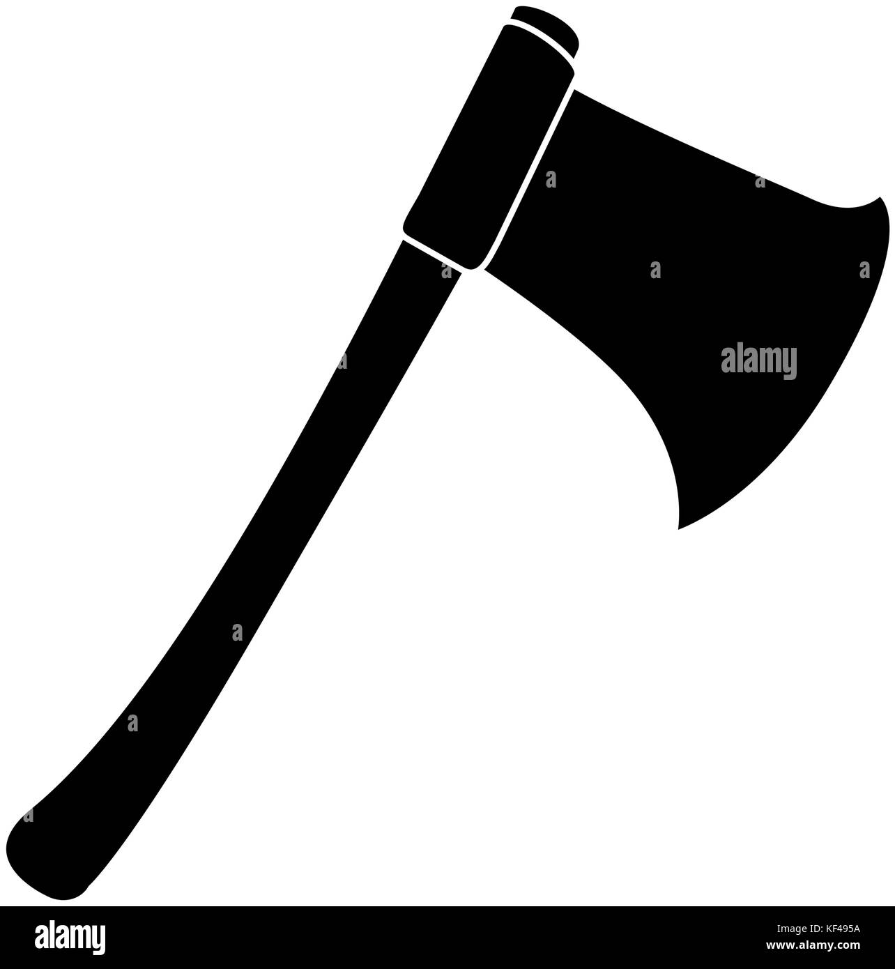 woodcutters ax isolated icon Stock Vector