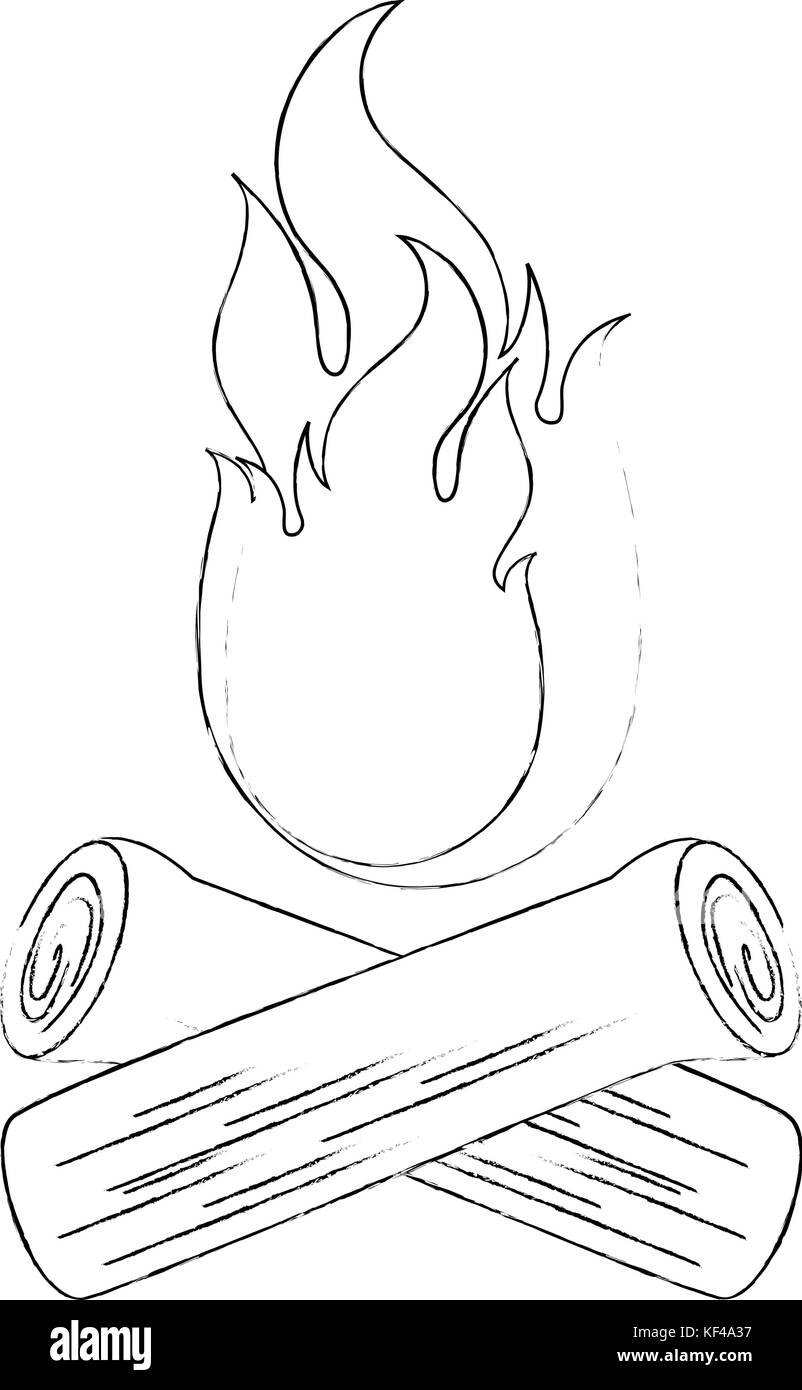 camp fire isolated icon Stock Vector Image & Art - Alamy