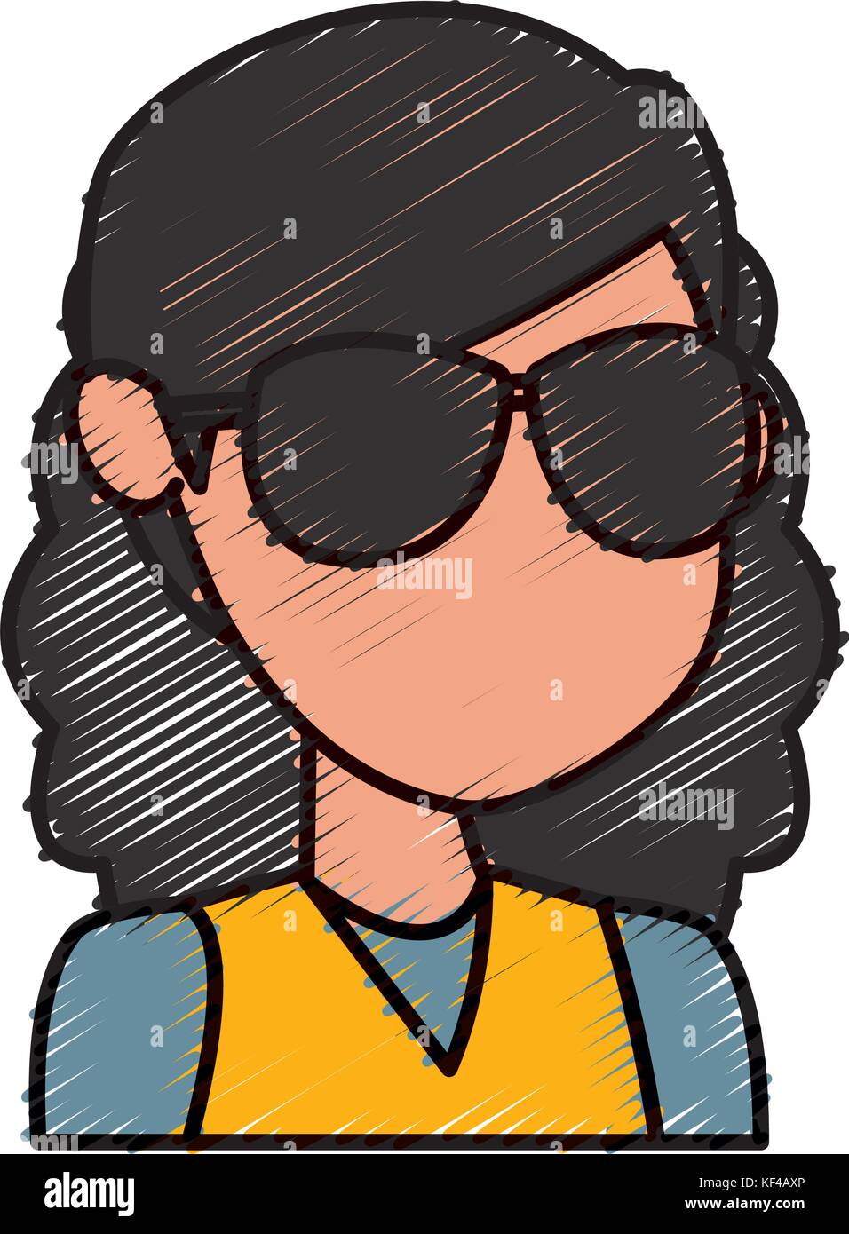 Faceless Girl With Sunglasses 