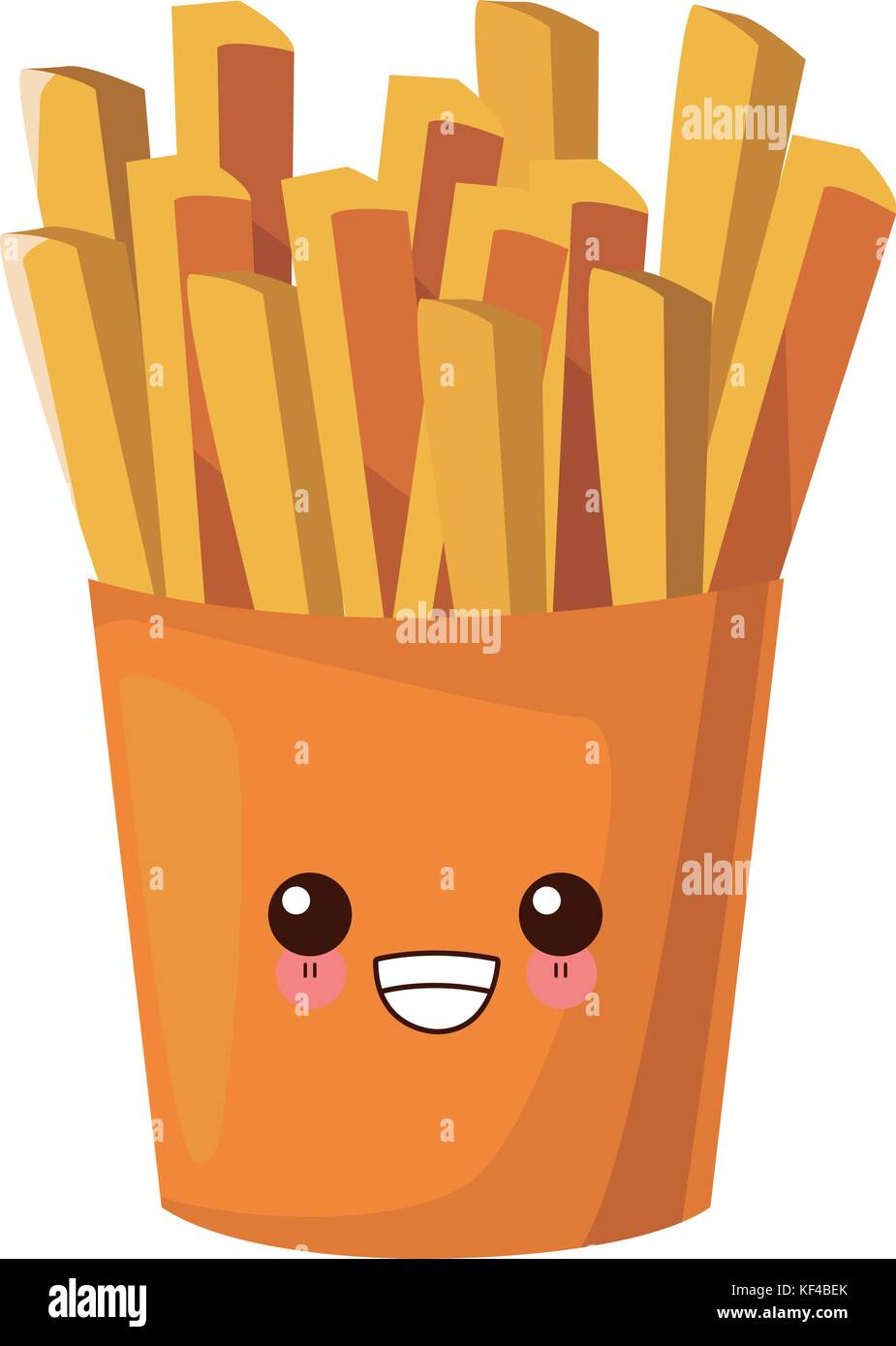 French fries food cute kawaii cartoon Stock Vector Image & Art - Alamy