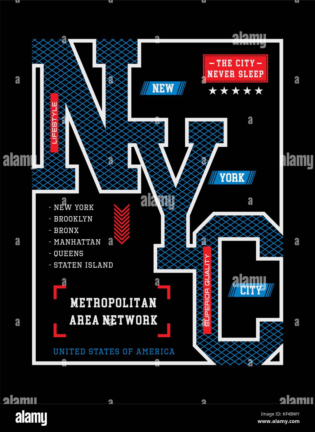 NYC, NEW YORK, Stock Vector Illustration T-Shirt Design, Print Design Stock  Vector Image & Art - Alamy