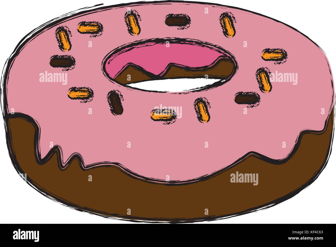 Delicious donut dessert Stock Vector Image & Art - Alamy