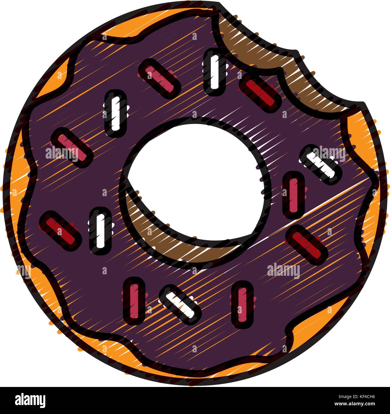Delicious donut dessert Stock Vector Image & Art - Alamy
