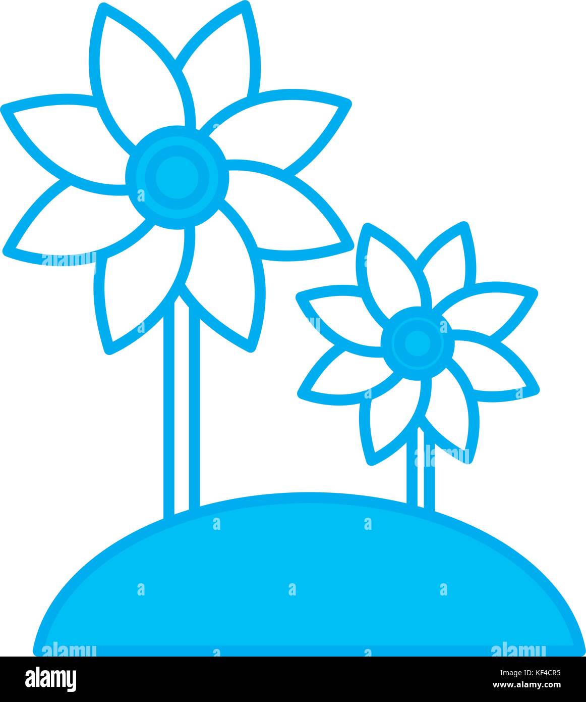 Beautiful flower symbol Stock Vector Image & Art Alamy