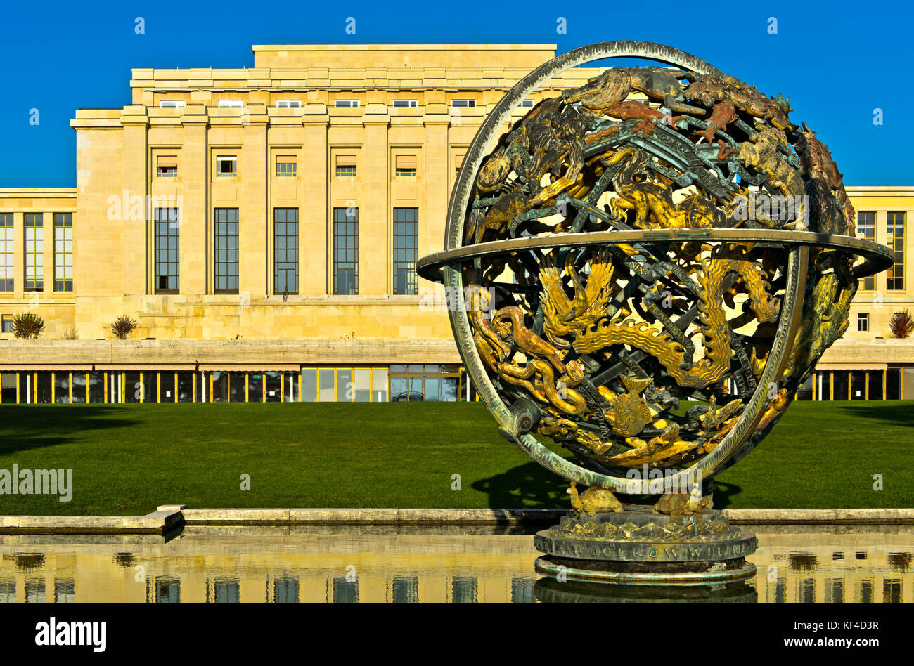Celestial Sphere Woodrow Wilson Memorial, Palais des Nations, United