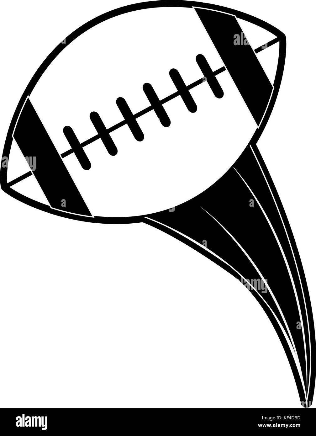 american football related icon image Stock Vector
