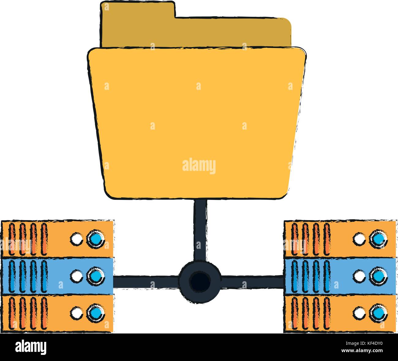 file folder linked icon image Stock Vector Image & Art - Alamy