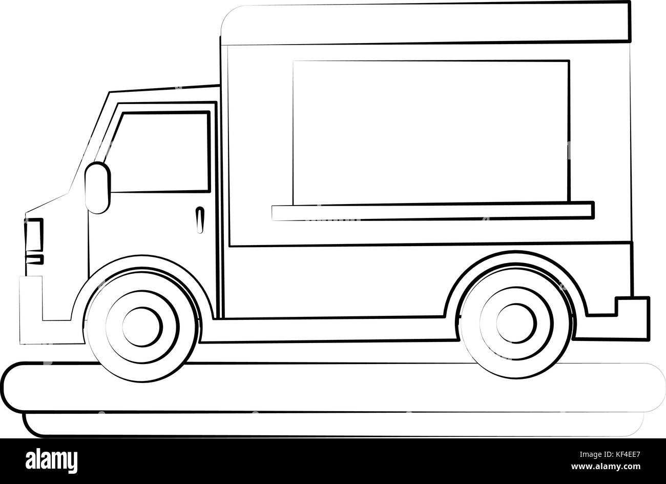 Food Truck Festival Black and White Stock Photos & Images Alamy