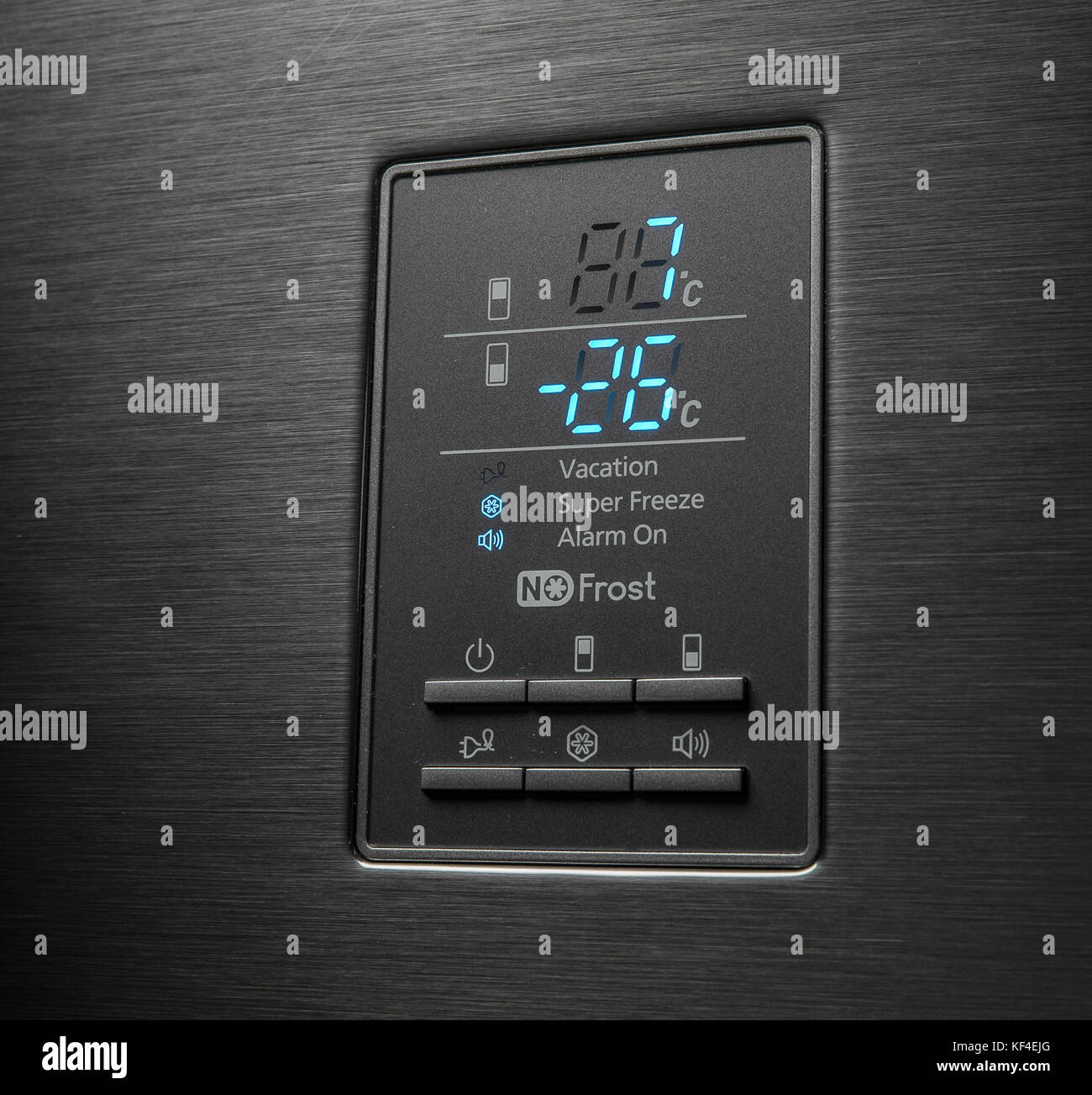 Refrigerator Control Panel Stock Photo Alamy