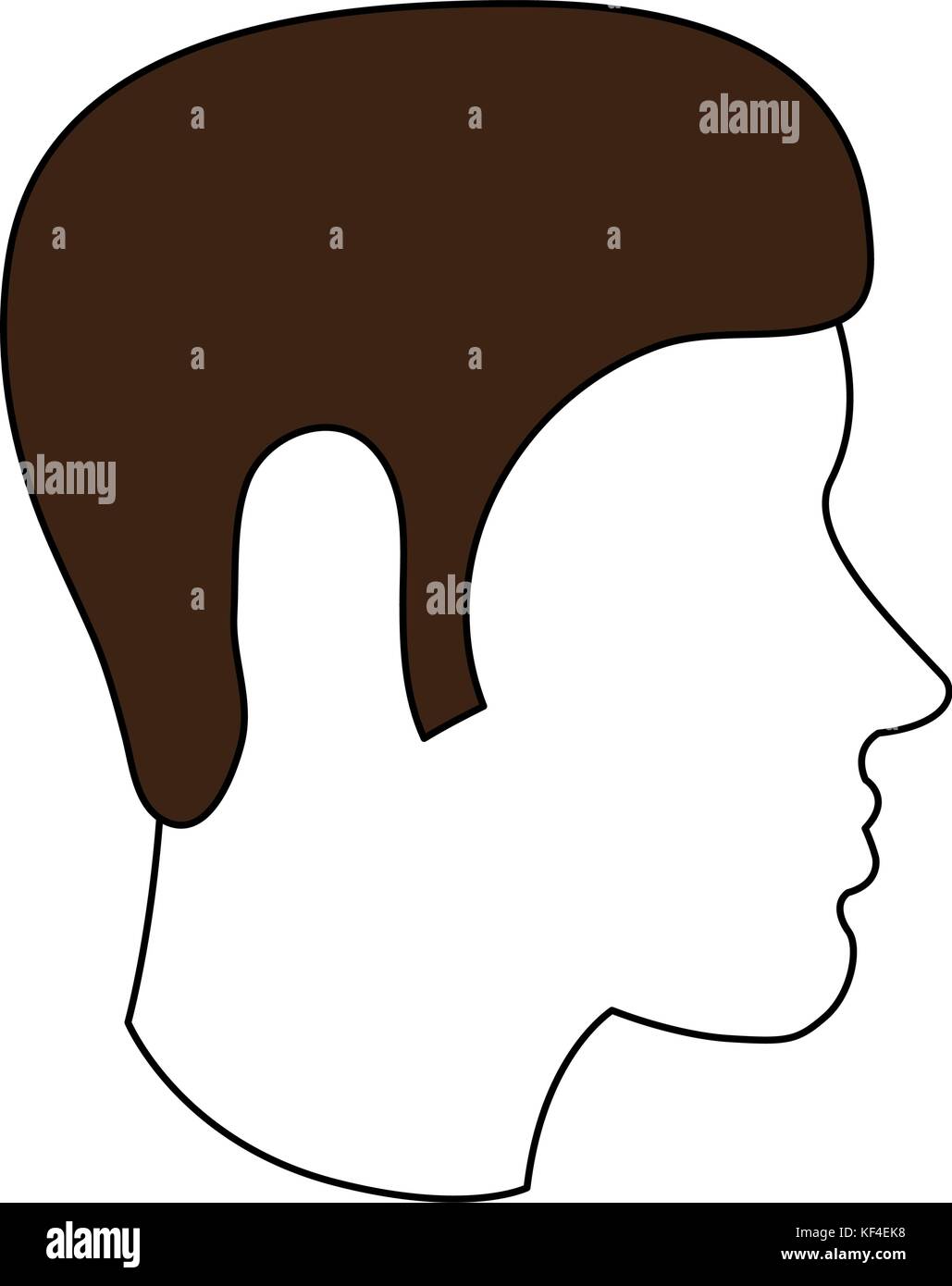 man avatar head sideview icon image Stock Vector Image & Art - Alamy