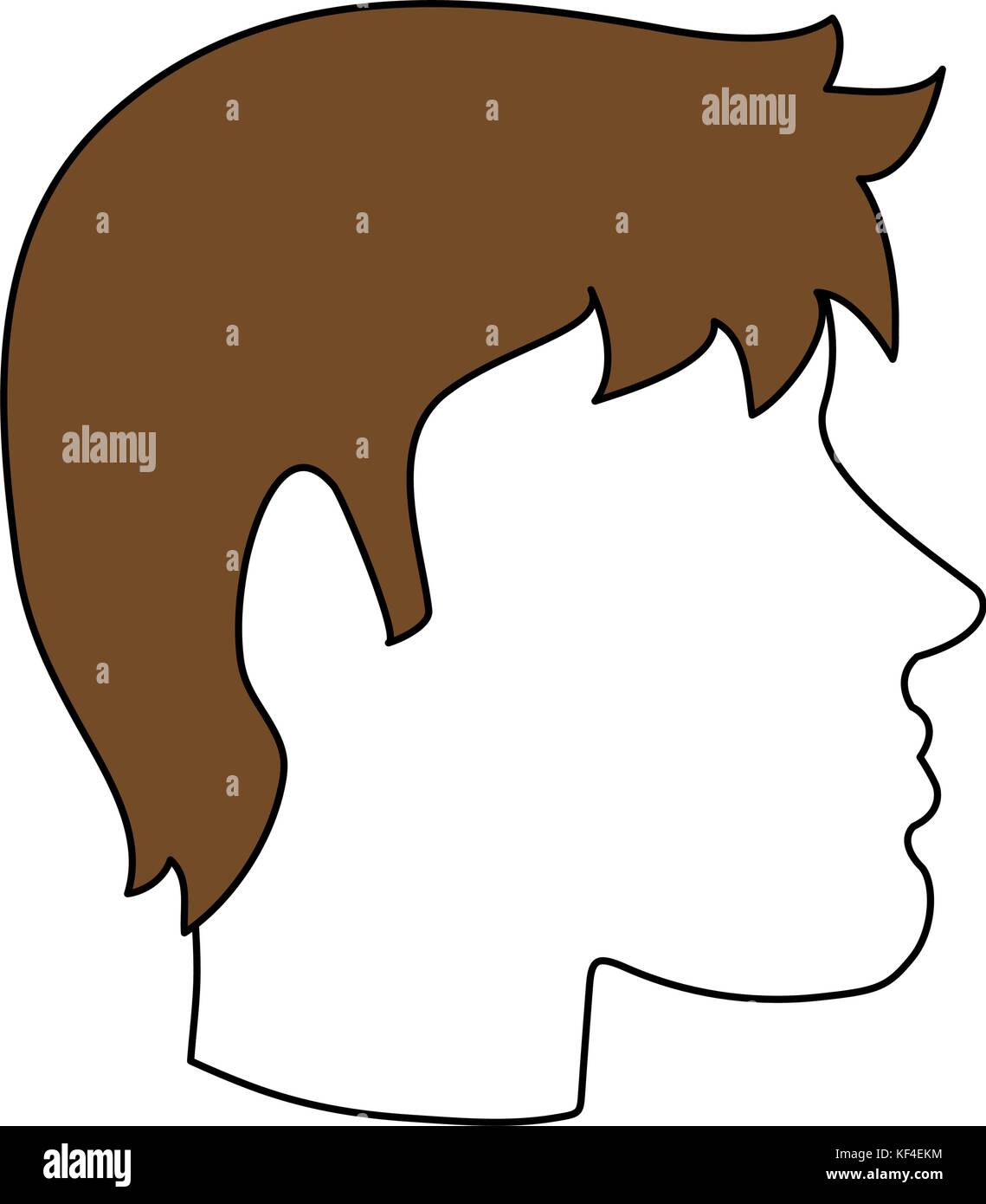man avatar head sideview icon image Stock Vector Image & Art - Alamy