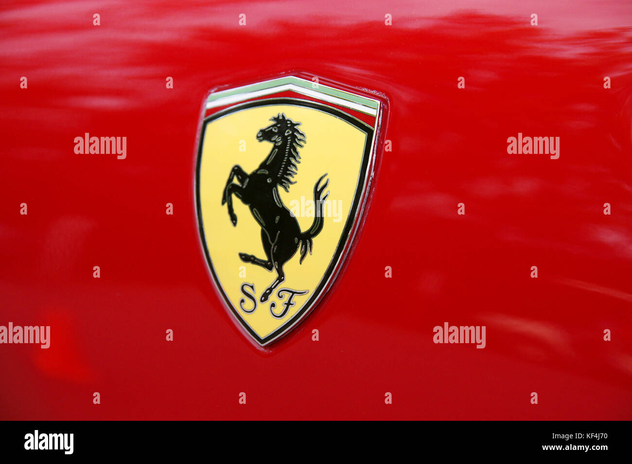 Montreal,Canada,20 July,2011.Close-up of a Ferrari Scuderia emblem. Credit:Mario Beauregard/Alamy Live News Stock Photo
