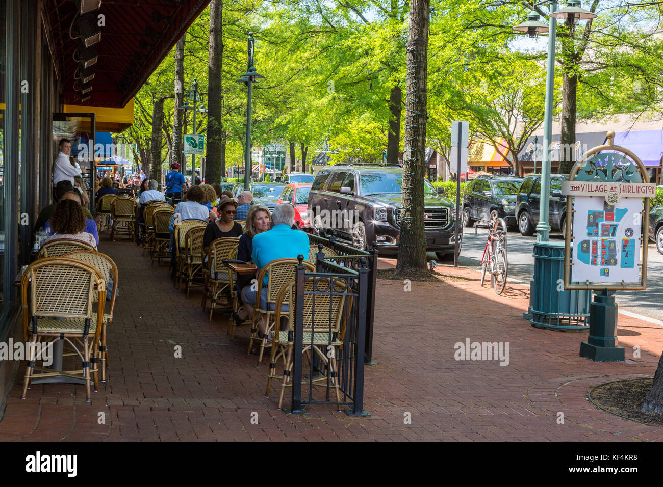Shirlington Village, Arlington, Virginia. Outdoor Dining at a