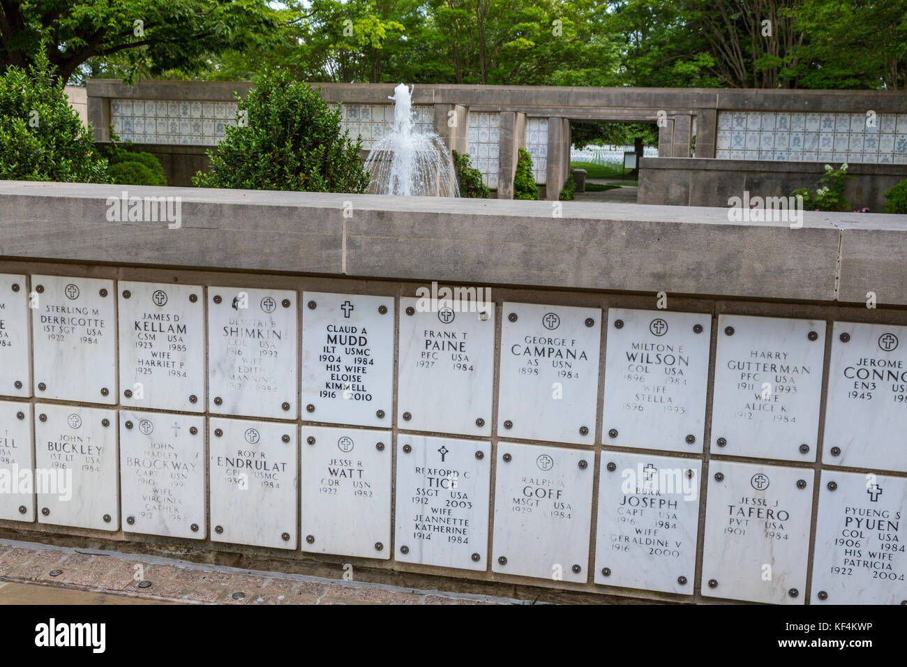 Arlington National Cemetery, Arlington, Virginia, USA. Columbarium. FOR