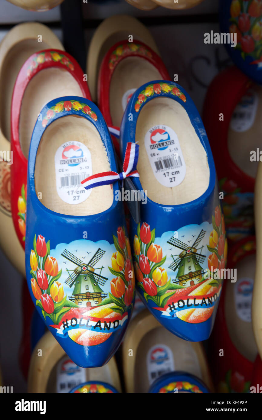 Traditional wooden clogs in Rotterdam, Holland Stock Photo Alamy