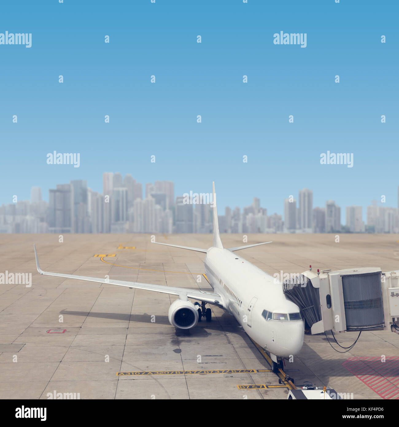 Terminal aircraft flight flying transport holiday travel hires stock