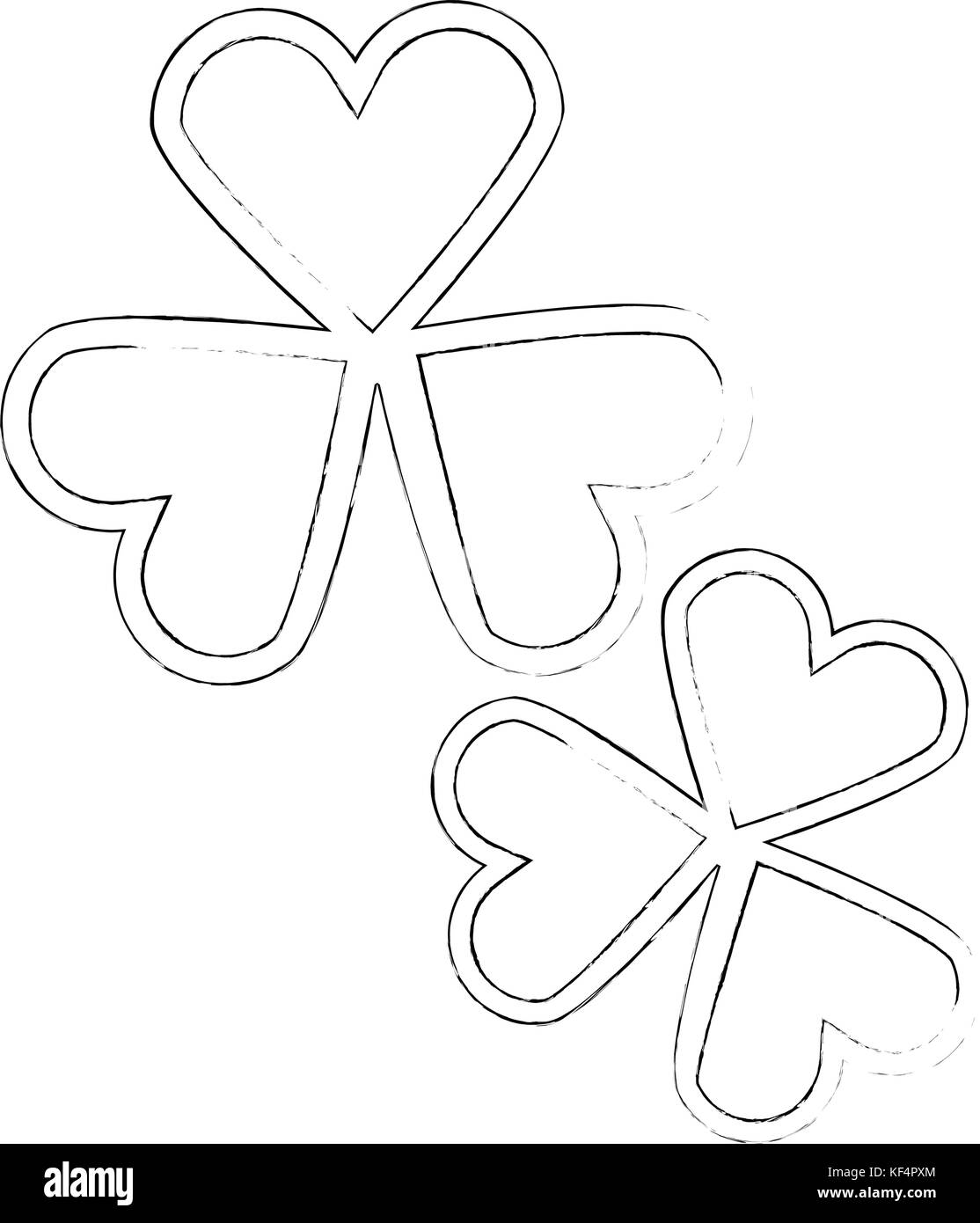 leaf clover plant icon Stock Vector Image & Art - Alamy