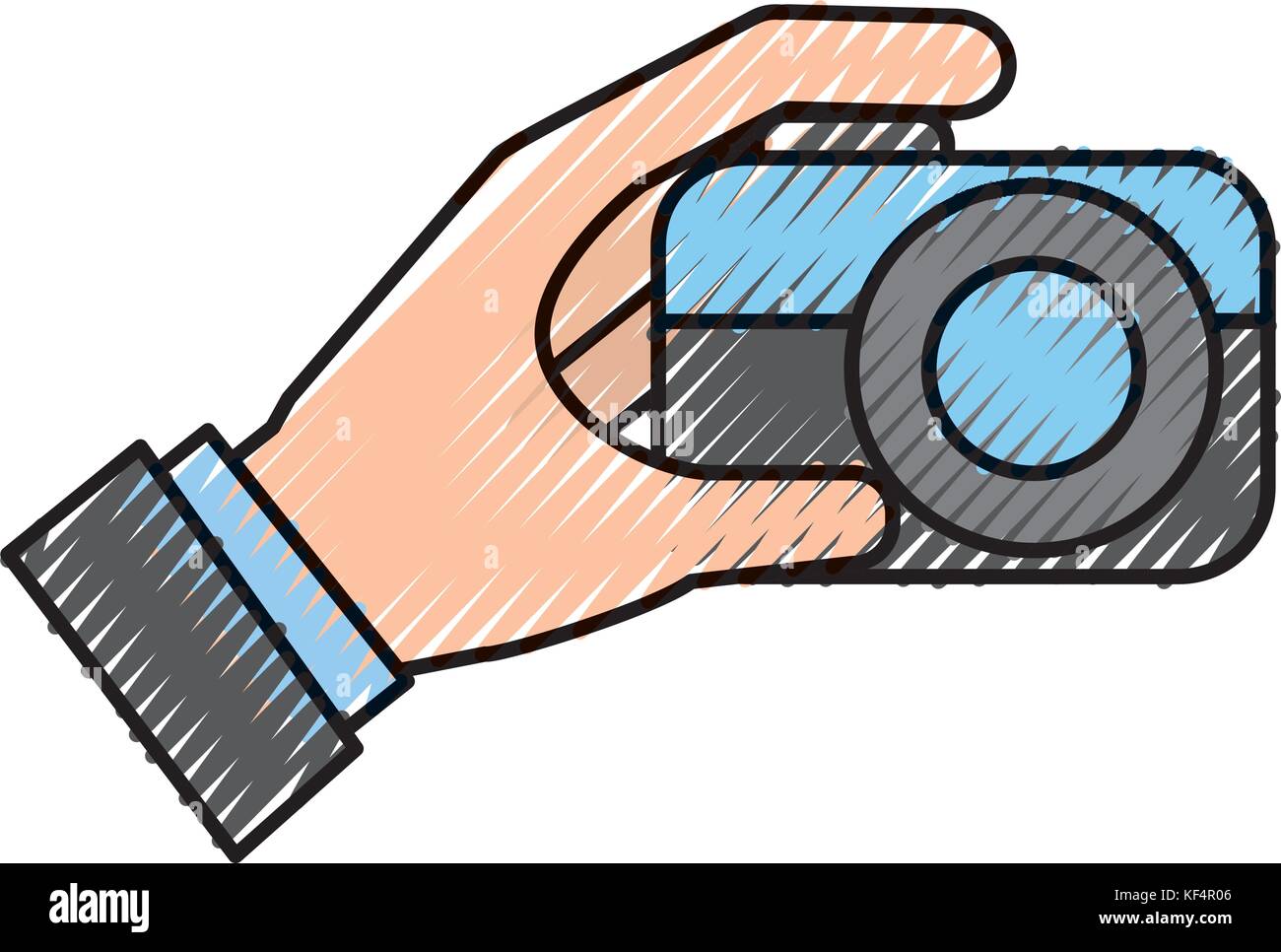 hand holding photo camera push button Stock Vector Image & Art Alamy