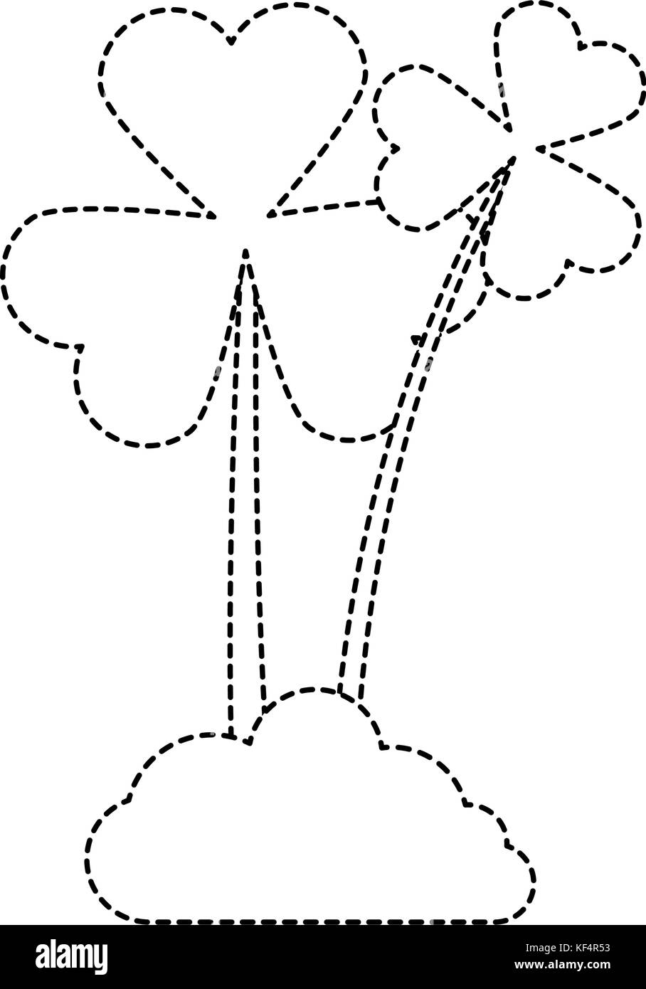 clovers plant isolated icon Stock Vector Image & Art - Alamy