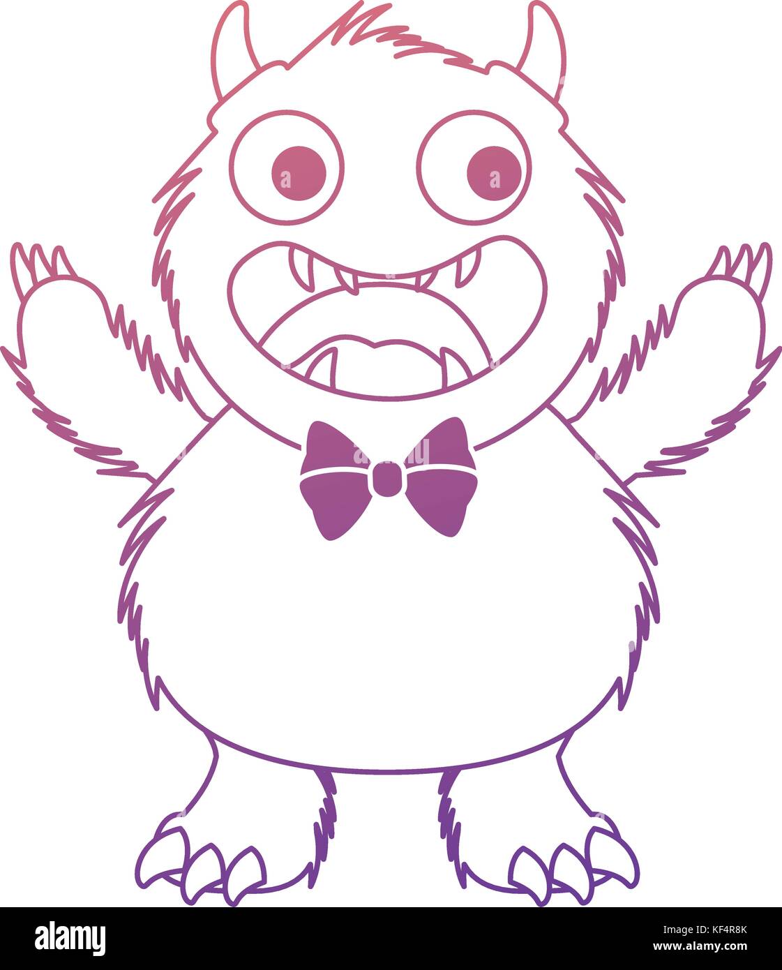 male furry monster character Stock Vector Image &amp; Art - Alamy