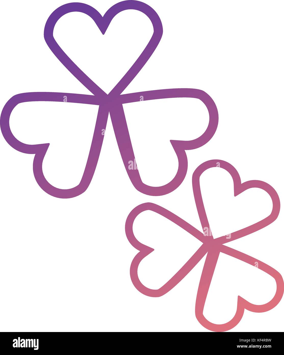 leaf clover plant icon Stock Vector Image & Art - Alamy