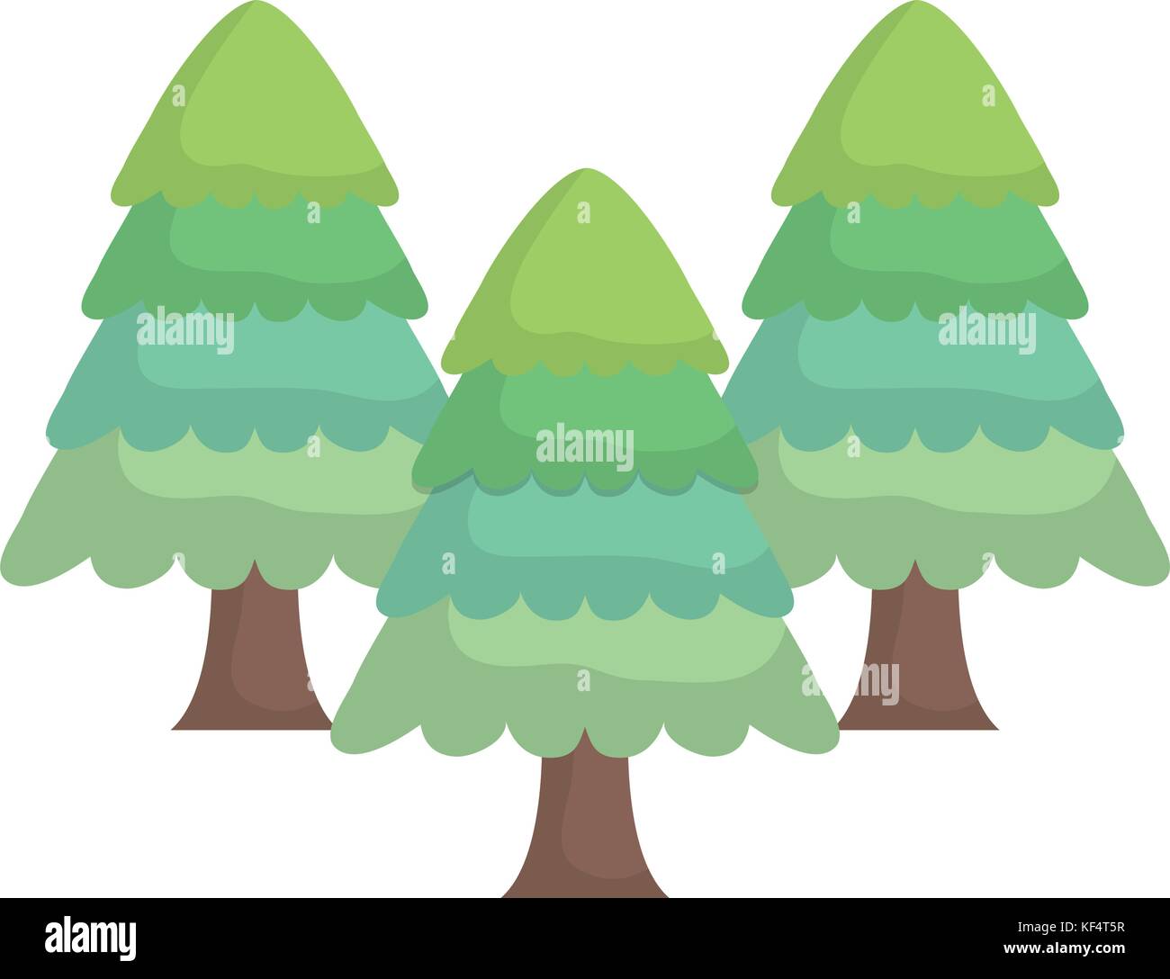 pine treea icon over white background vector illustration Stock Vector ...
