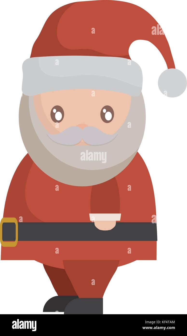santa claus icon over white background vector illustration Stock Vector ...