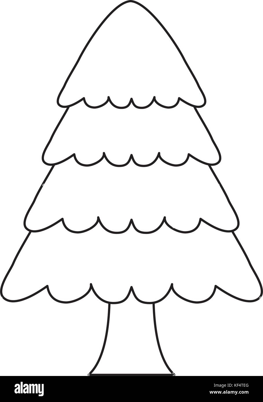 pine tree icon over white background vector illustration Stock Vector ...