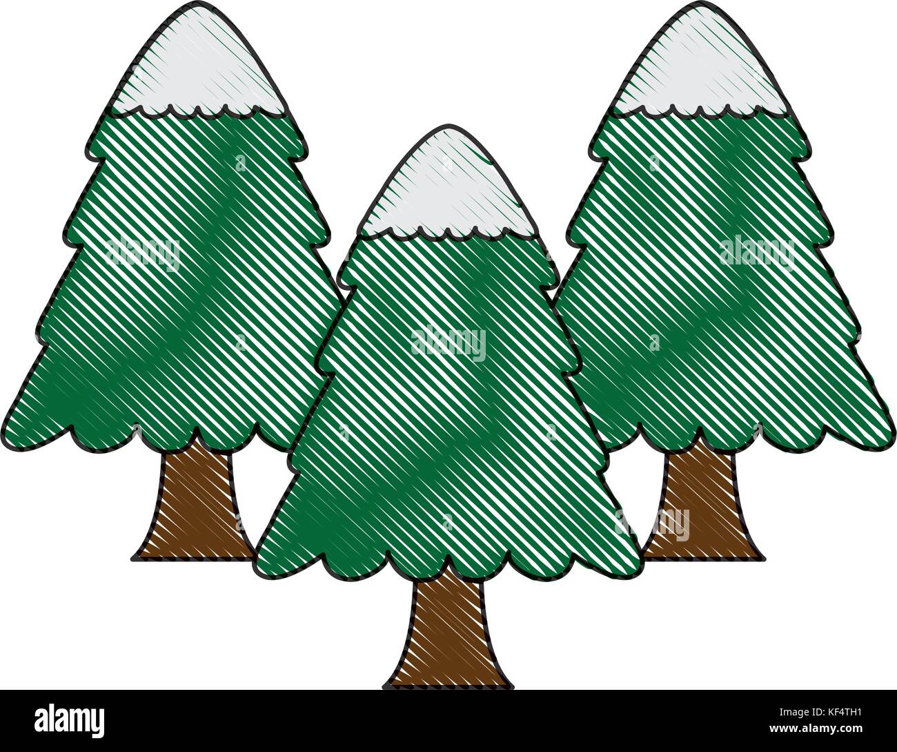 pine treea icon over white background vector illustration Stock Vector ...