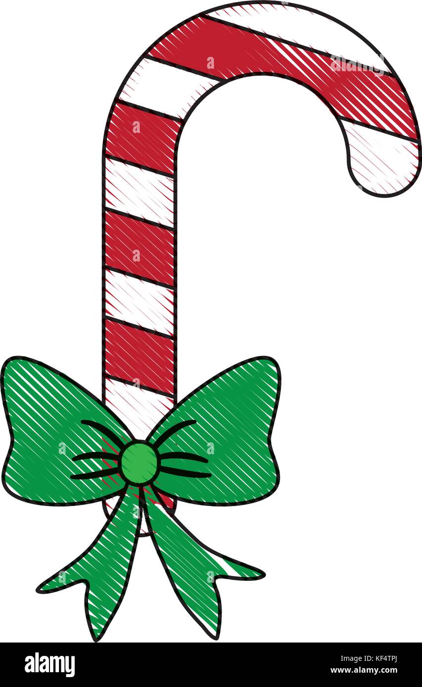 christmas stick icon over white background vector illustration Stock ...