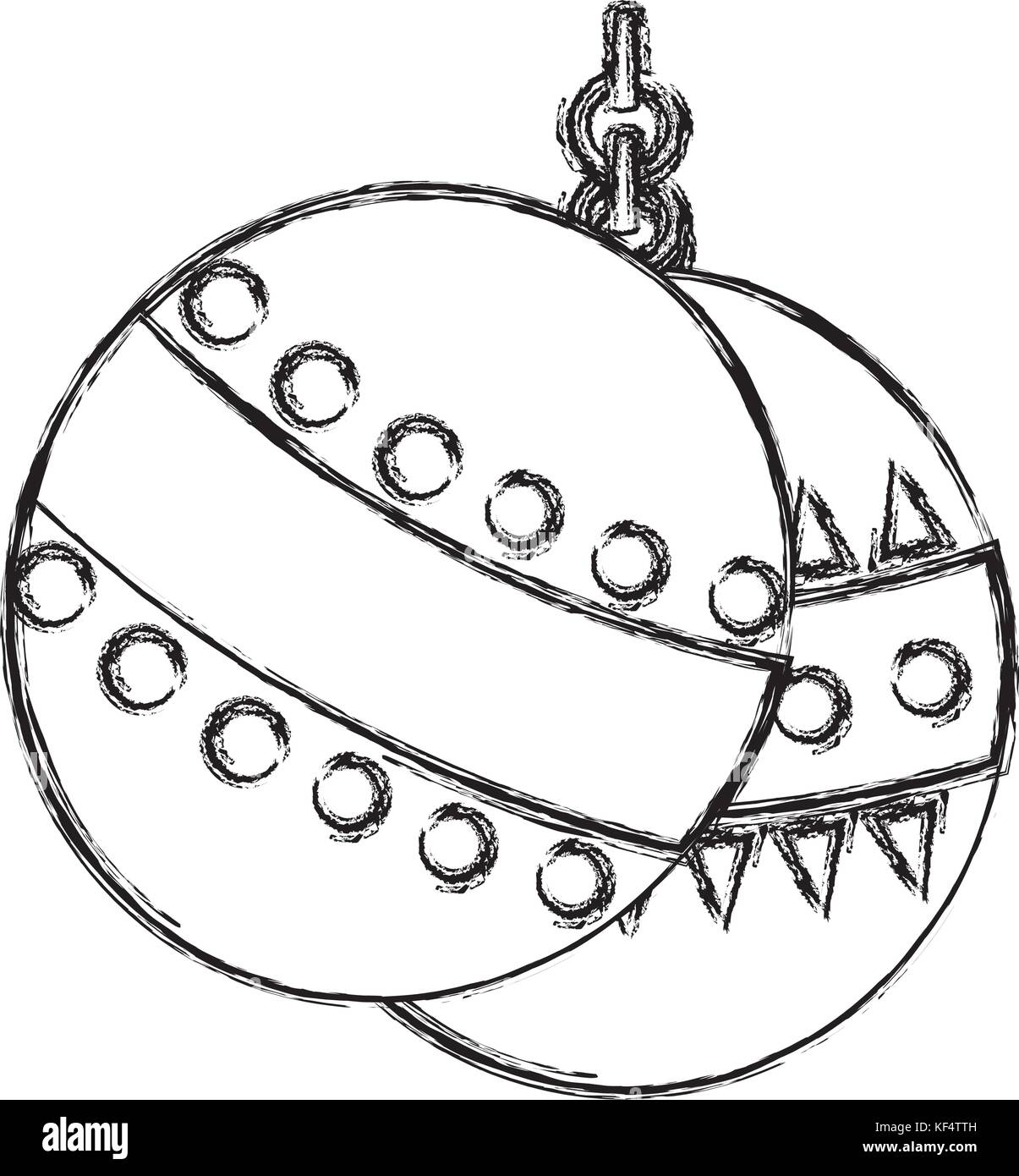 christmas balls icon over white background vector illustration Stock ...