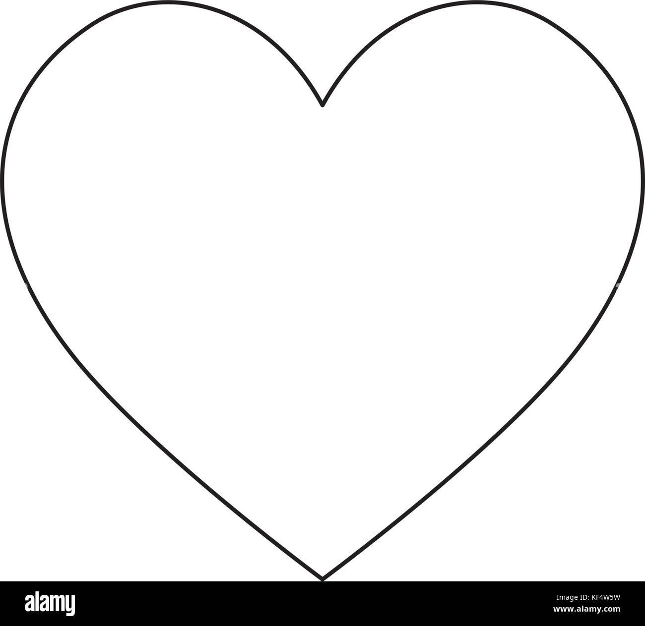 heart icon over white background vector illustration Stock Vector Image ...