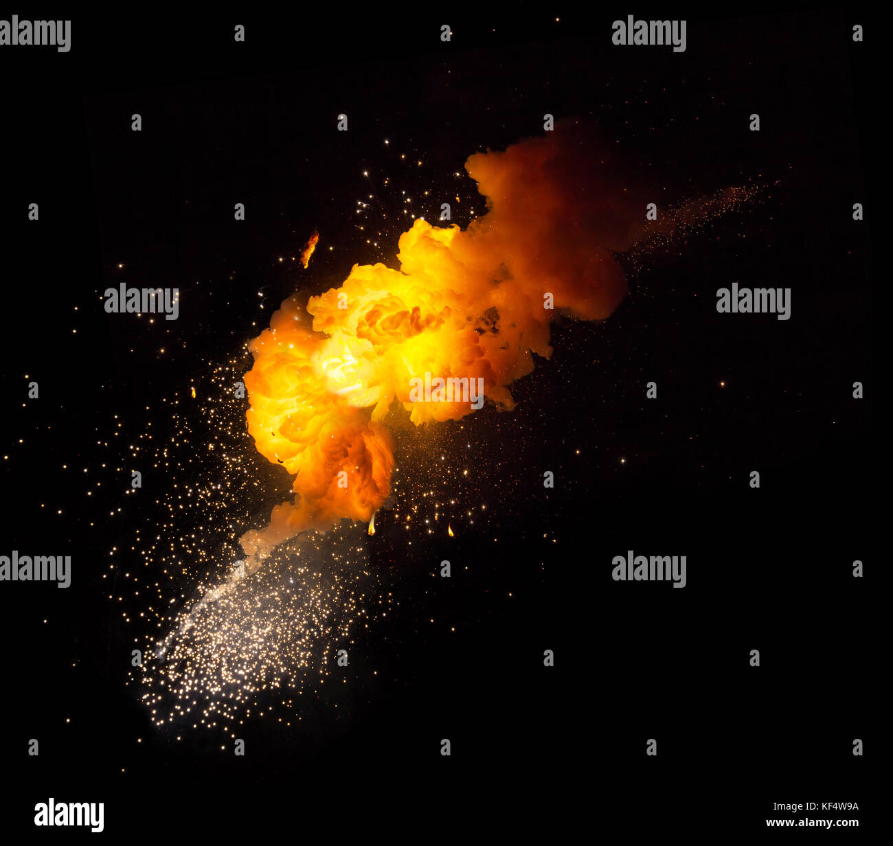 fireball black background