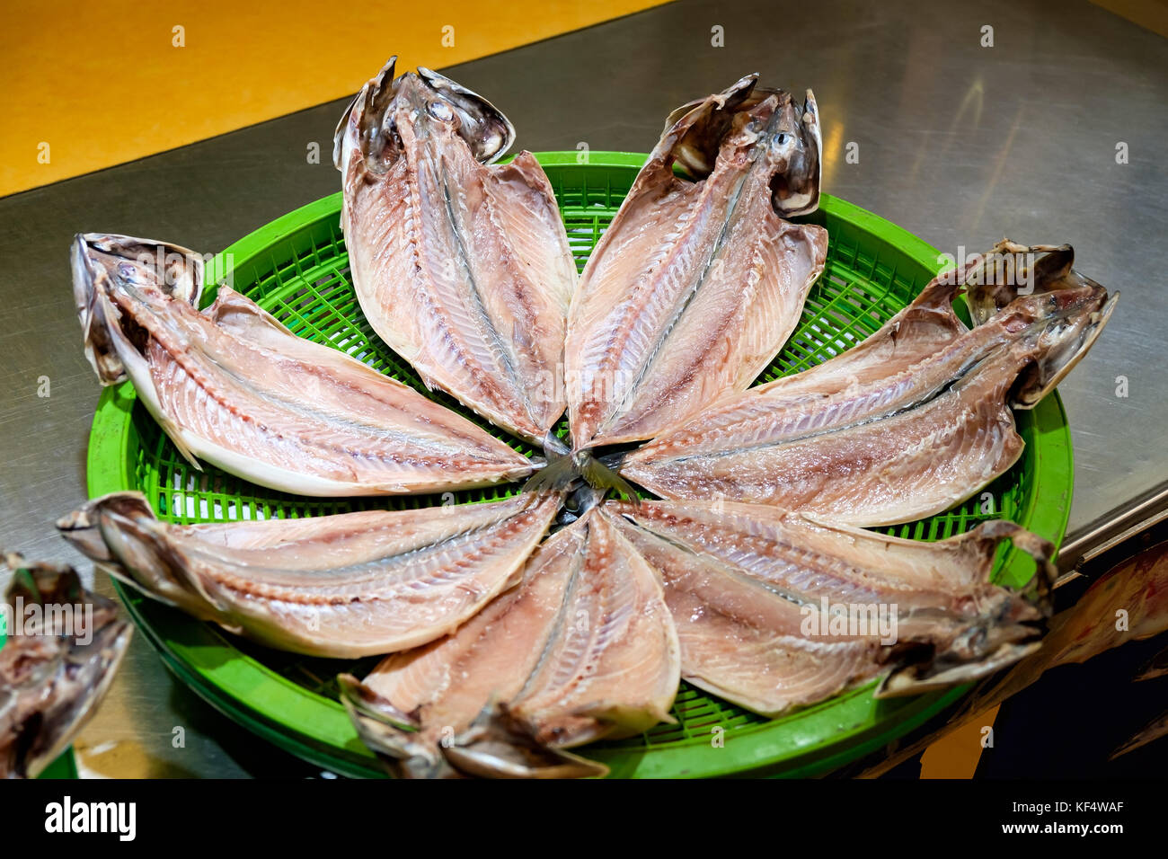 Cut of fish in street market Stock Photo