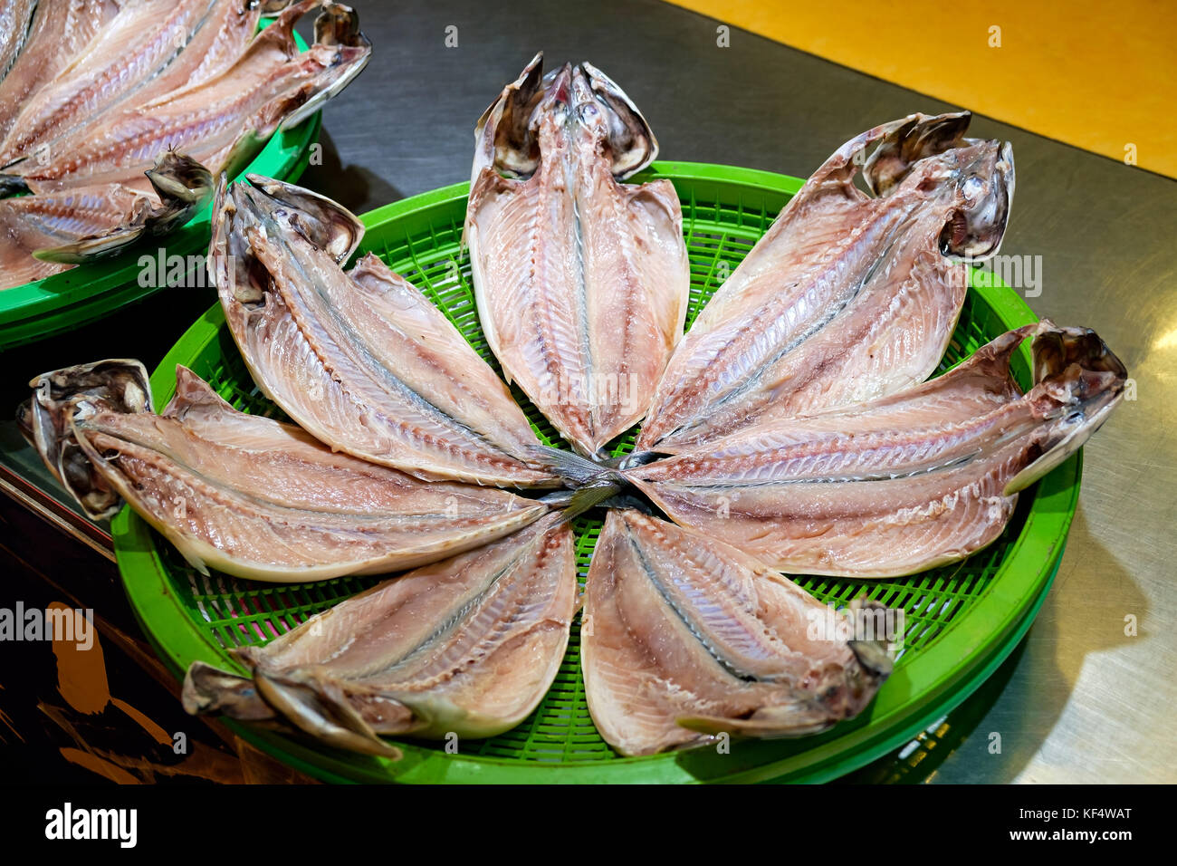 Cut of fish in street market Stock Photo