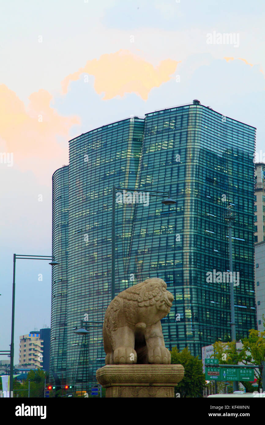 South Korea, Seoul, downtown, modern architecture Stock Photo - Alamy