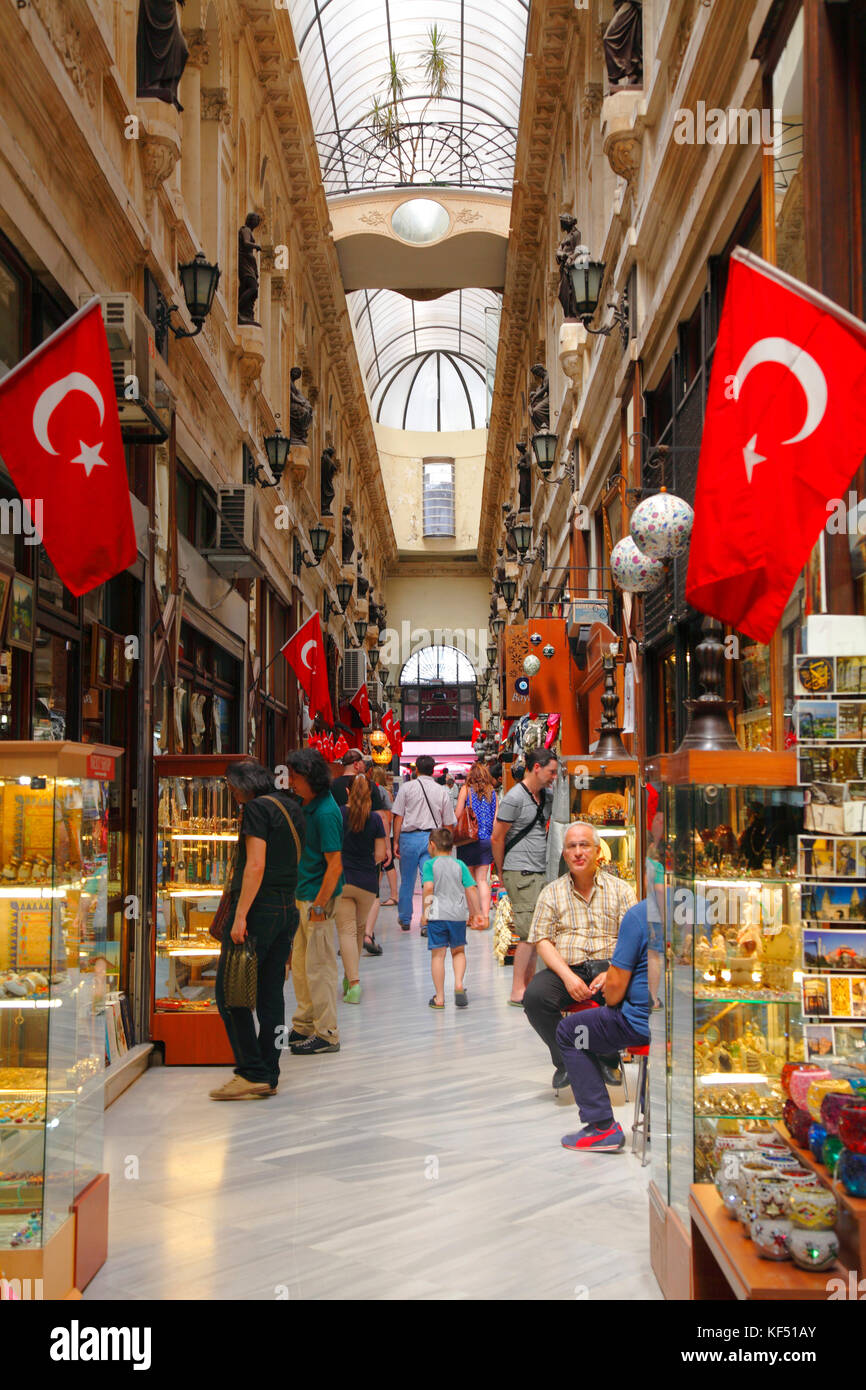 Turkey, Istanbul, Beyoglu district, Istiklal street, Avrupa passage Stock Photo