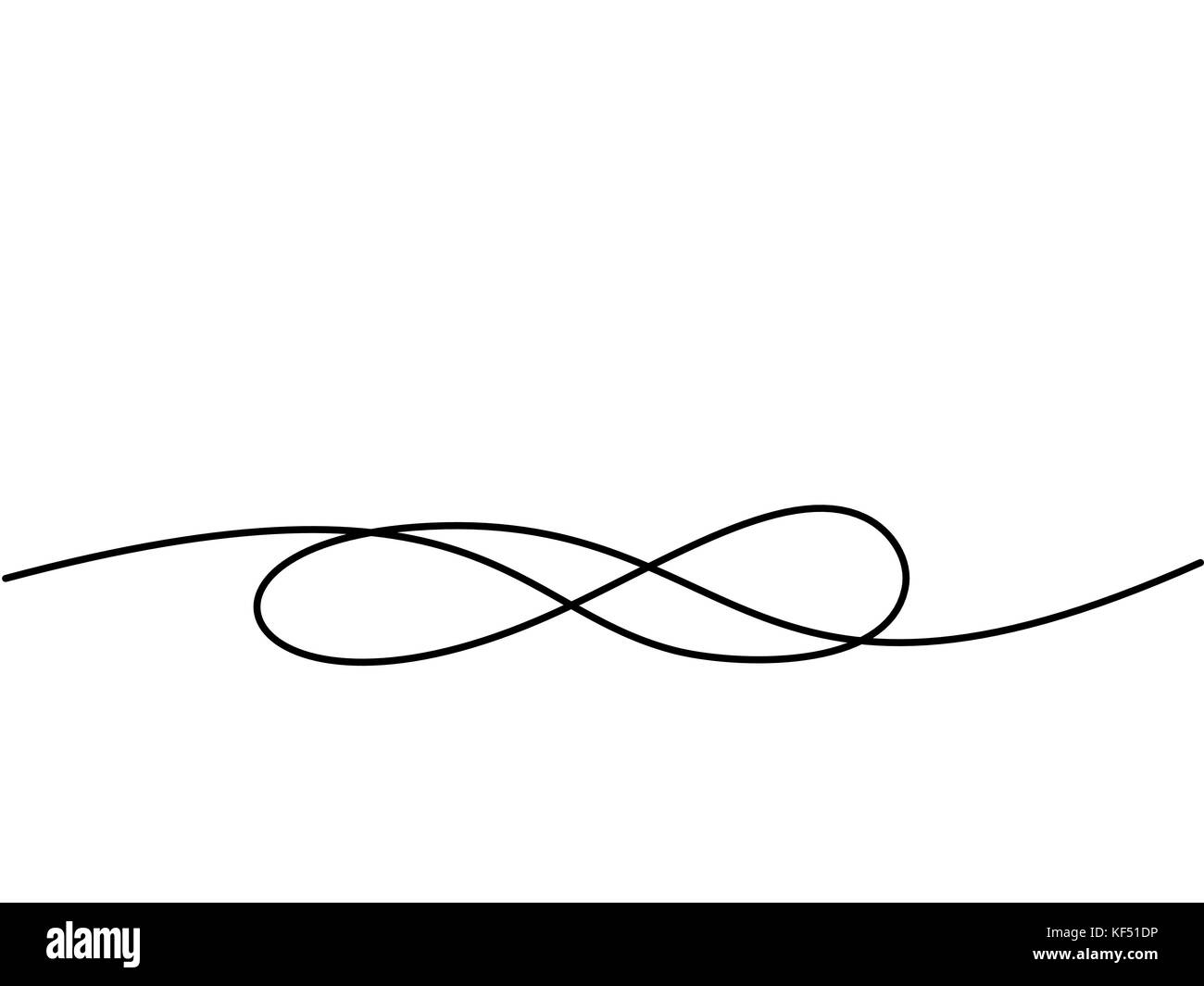 Infinity symbol. Continuous line drawing icon. Vector illustration Stock Vector