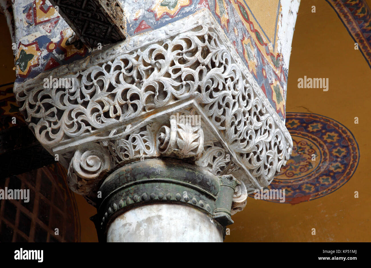 Turkey, Istanbul, municipality of Fatih, district of Sultanahmet, Sainte sophie basilica (Aya Sofya museum), the upper gallery Stock Photo