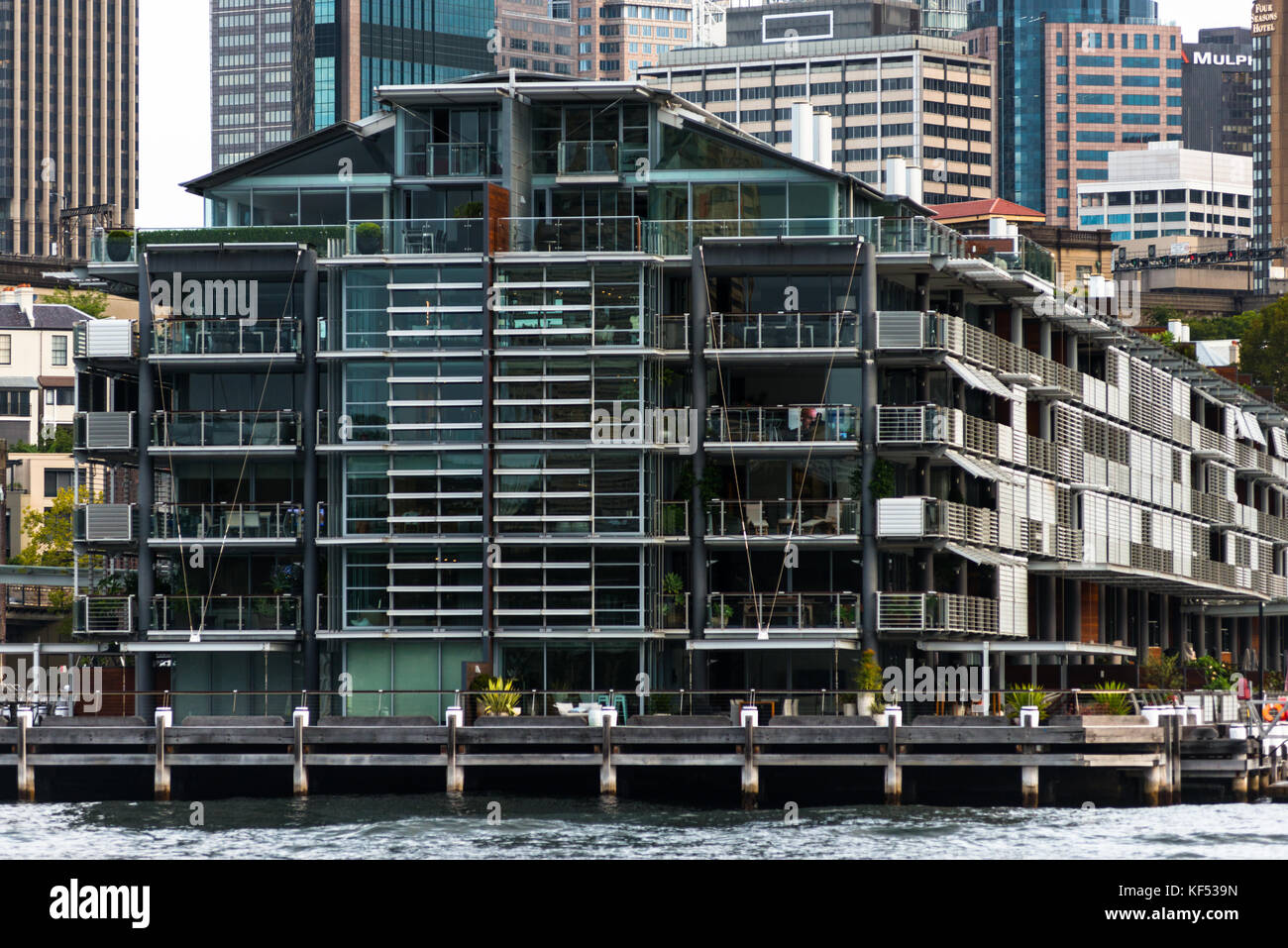 Apartments, Pier 1, Walsh Bay, Sydney, New South Wales, Australia Stock Photo
