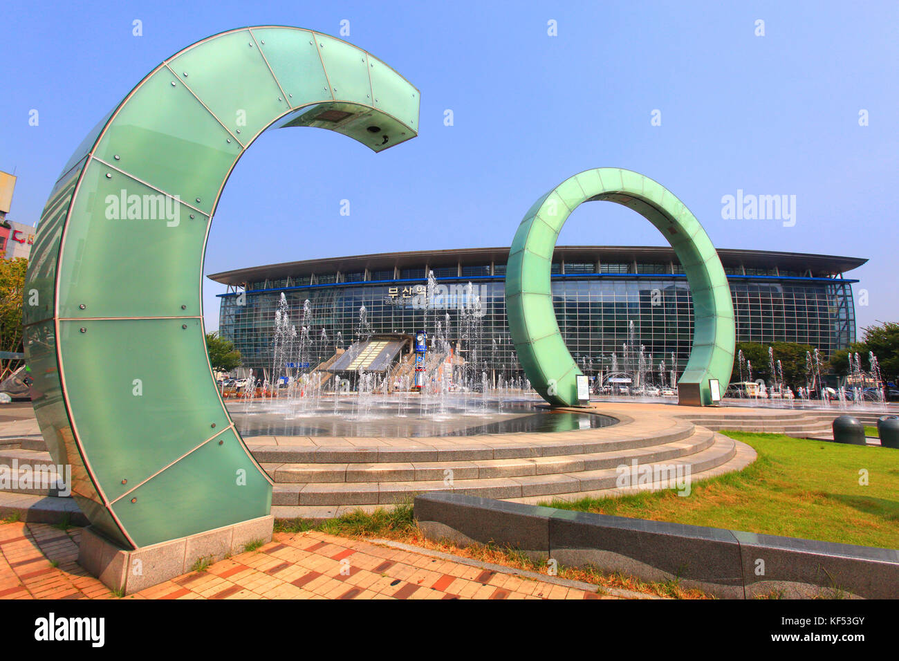 South Korea, Busan. Busan Station Stock Photo