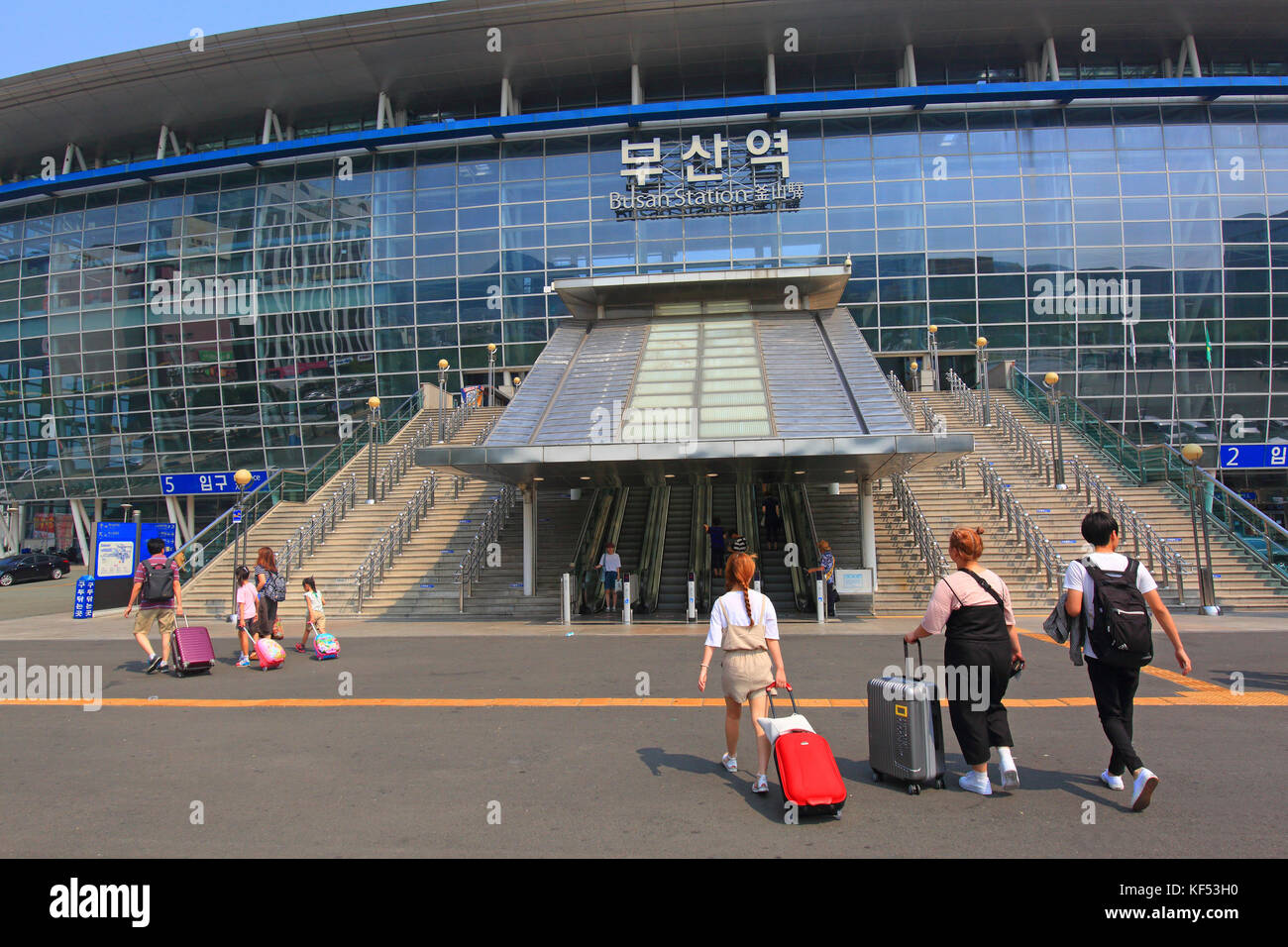 South Korea, Busan. Busan Station Stock Photo