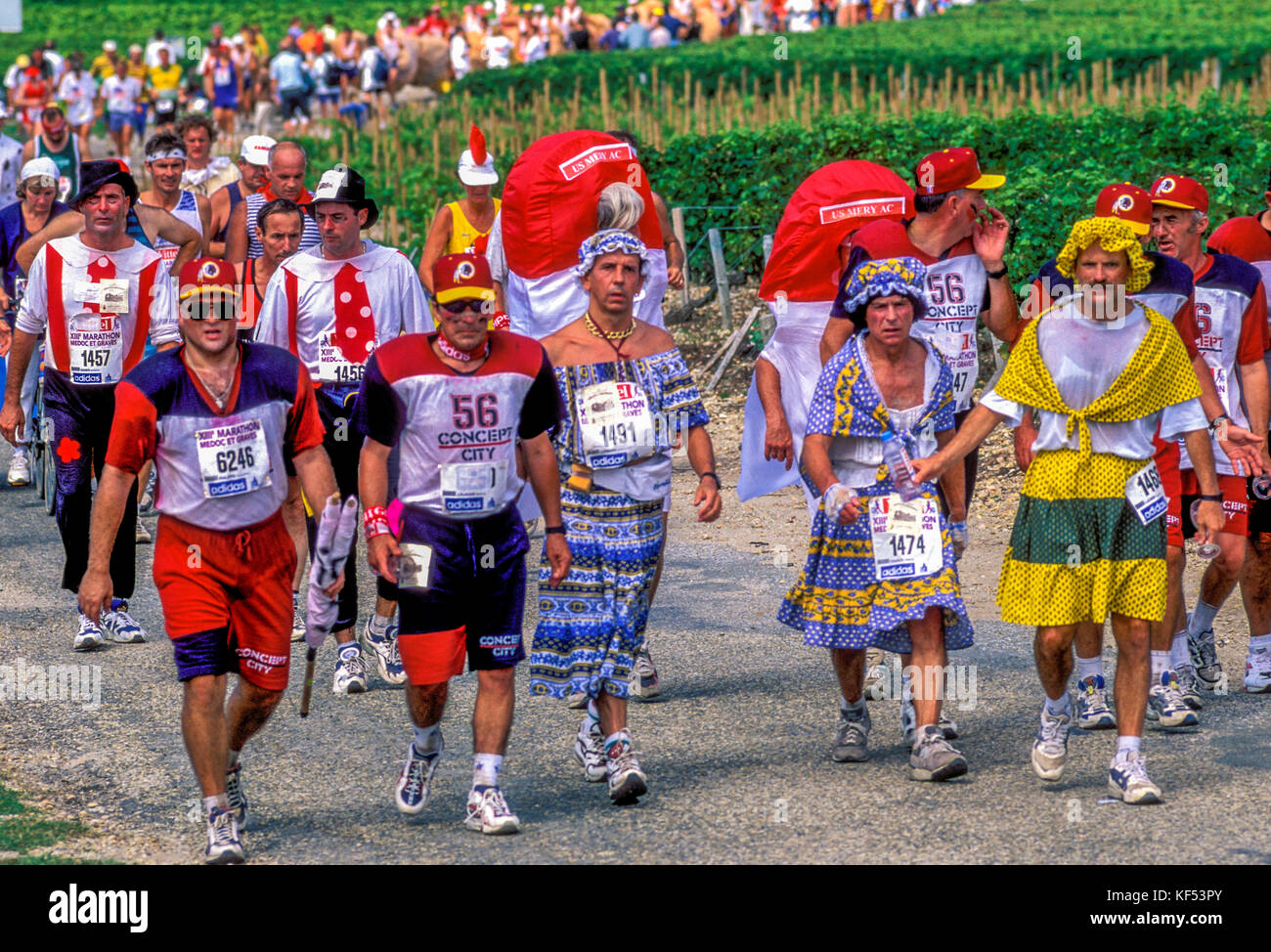 France, Gironde, Medoc, Medoc's Marathon (with costumes and in team Stock  Photo - Alamy