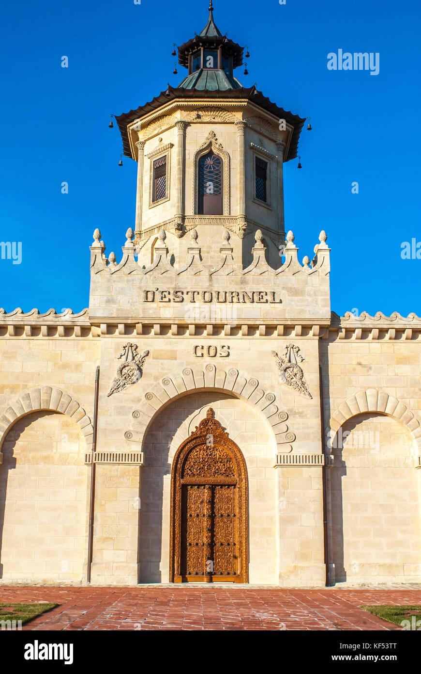 France, Gironde, Medoc, Chateau Cos d'Estournel's wine warehouse, AOC St Estephe's First Grand