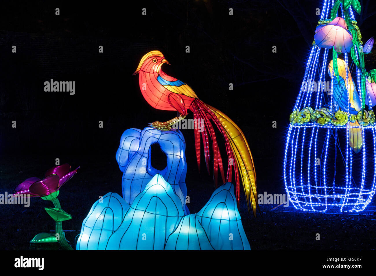 The Magical Lantern Festival Yorkshire Roundhay Park High Resolution Stock Photography and